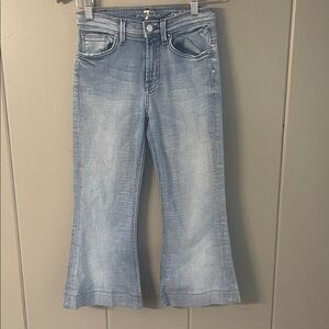 7 for all mankind wide leg jeans bell bottom vintage Americana Festival Boho Hip